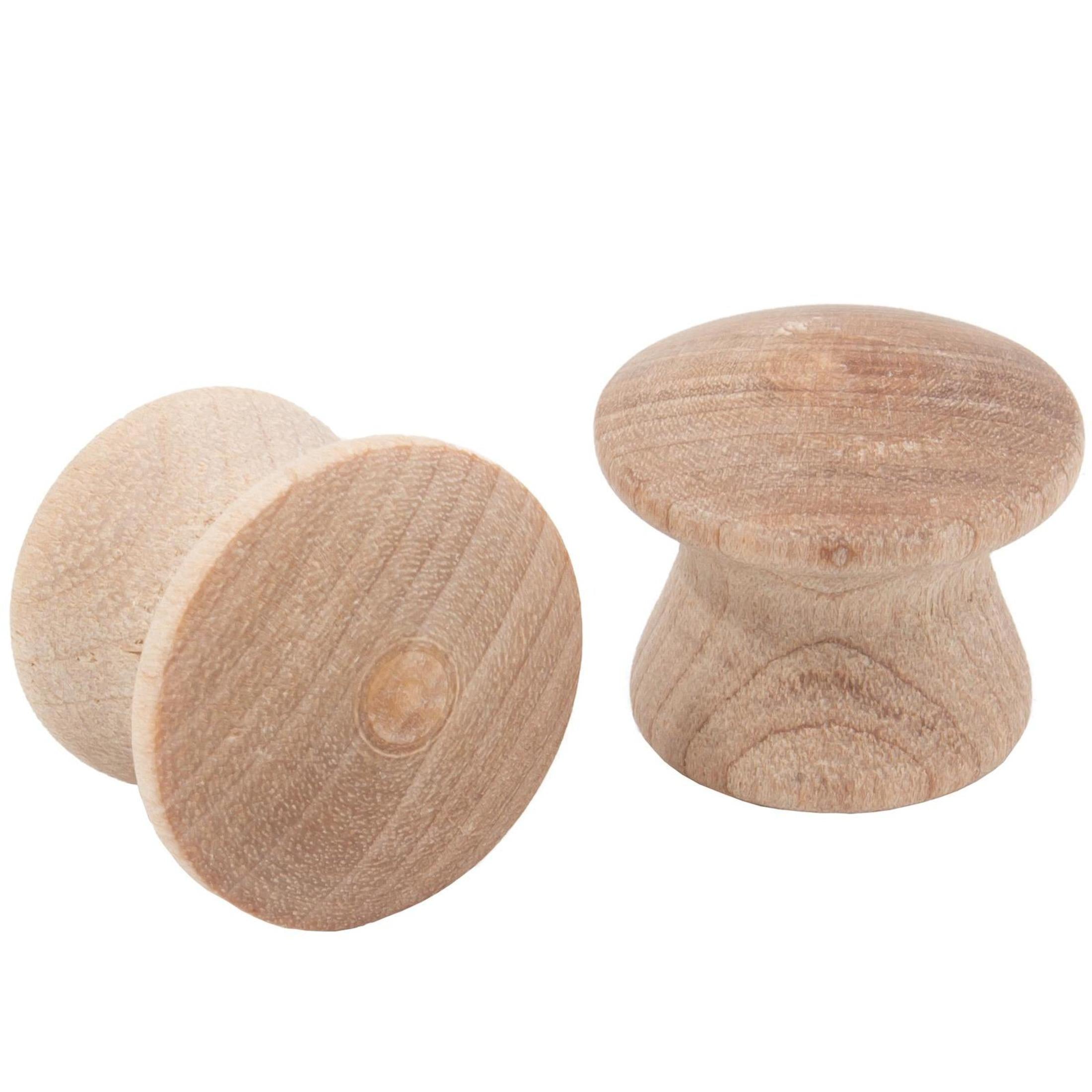 Wood Cabinet Knob, Birch Wood