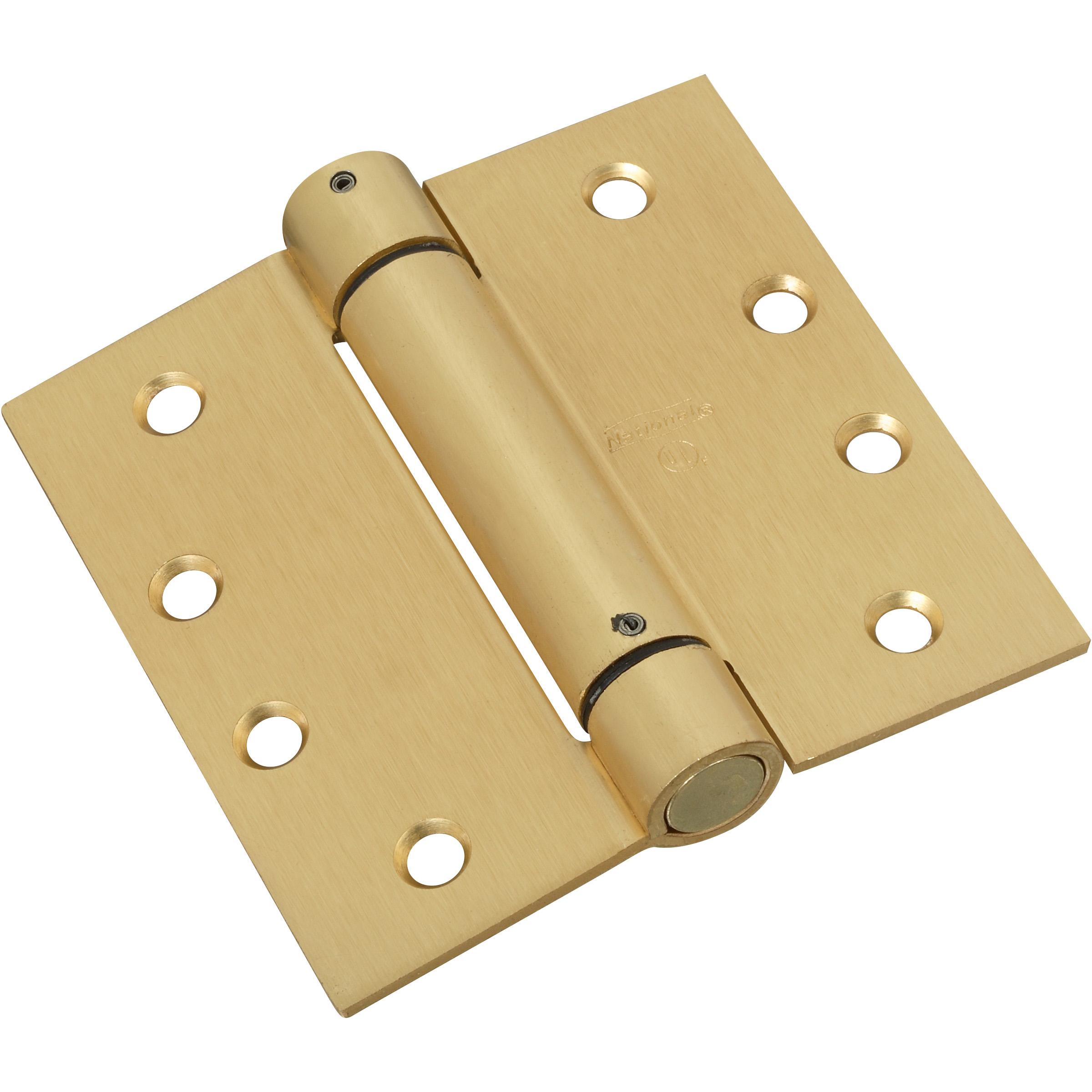 V520 4" Spring Hinge 1/pk - Polished Brass