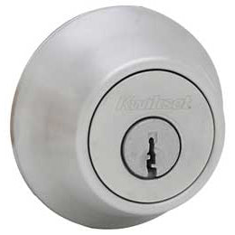 Kwikset 660 Mobile Single Cylinder Deadbolt in Satin Chrome
