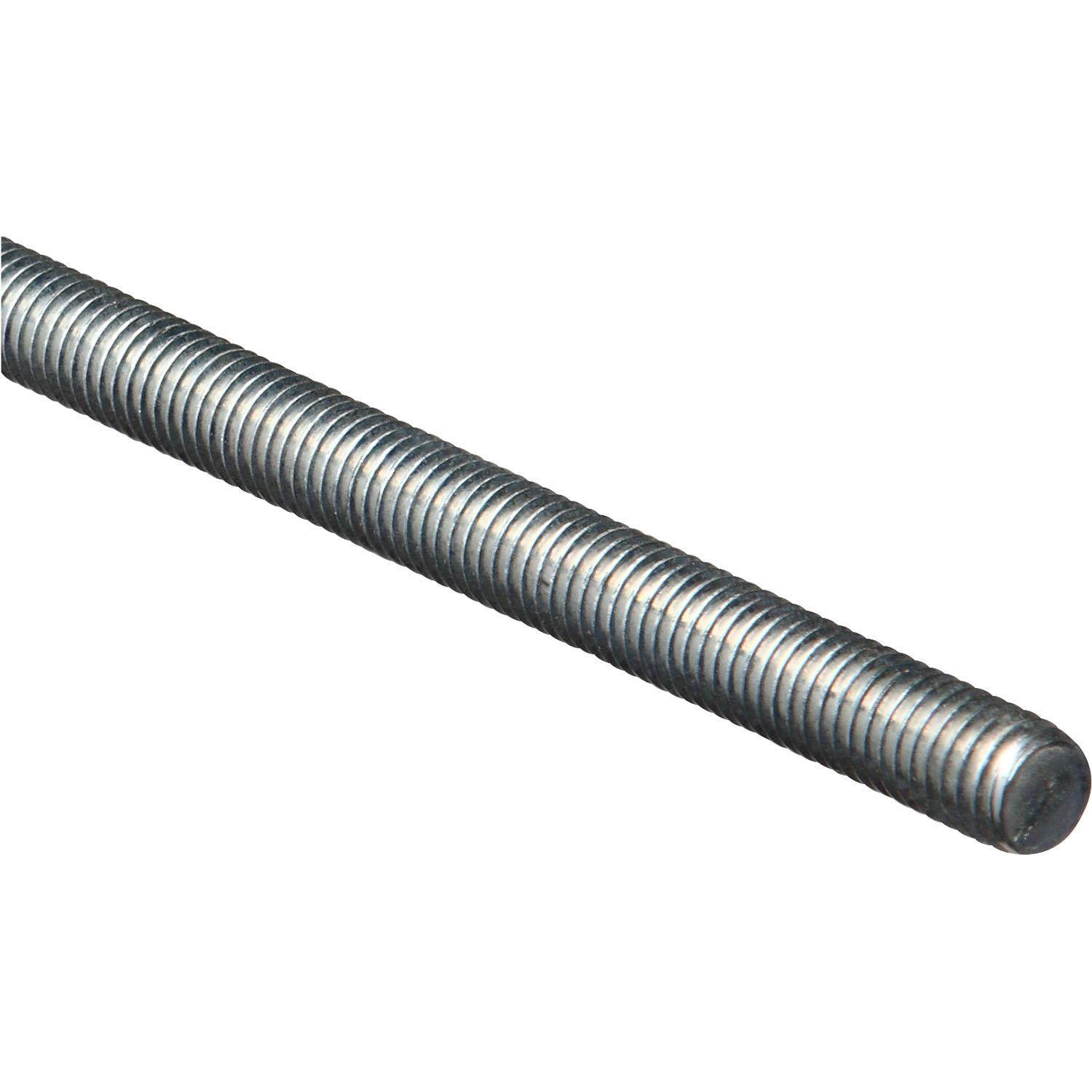 4000BC 7/16" -14 x 24" Steel Threaded Rod - Zinc Plated