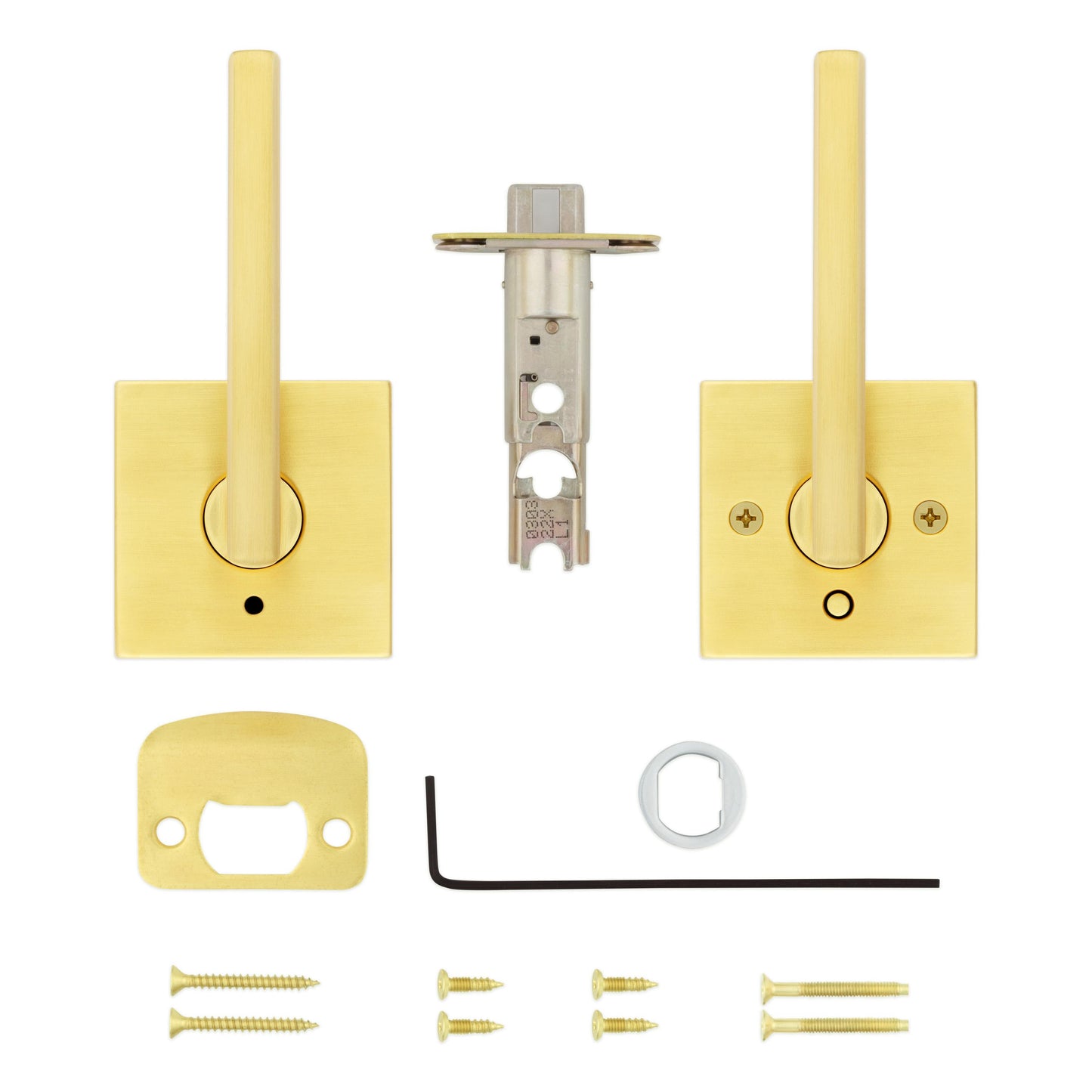 730HFL SQT 4 CP Halifax Privacy - Satin Brass