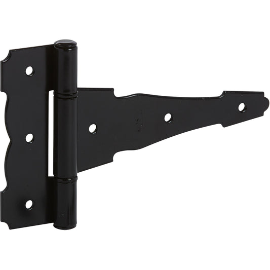 National Hardware - SPB841 6" Ornamental T-Hinge - Black