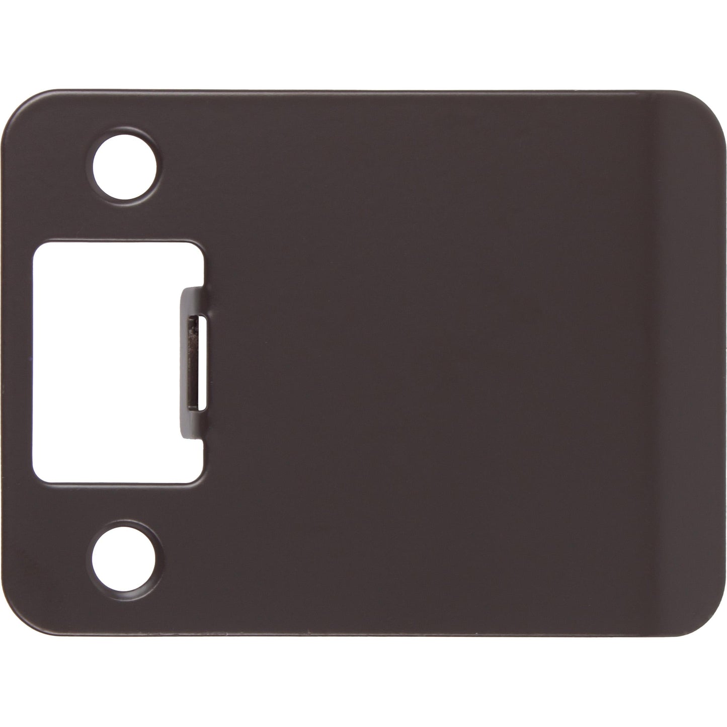 Stone Harbor Hardware Round Corner Extended Lip Strike Plate, 2-1/4" x 2-1/2", (3" Overall Length), Oil-Rubbed Bronze