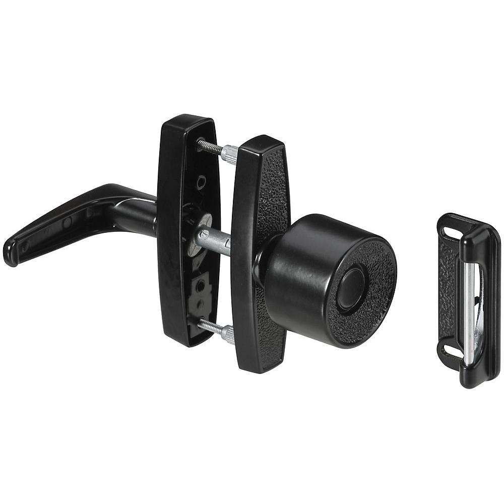National Hardware - V1307 Universal Knob Latch without Key - Black