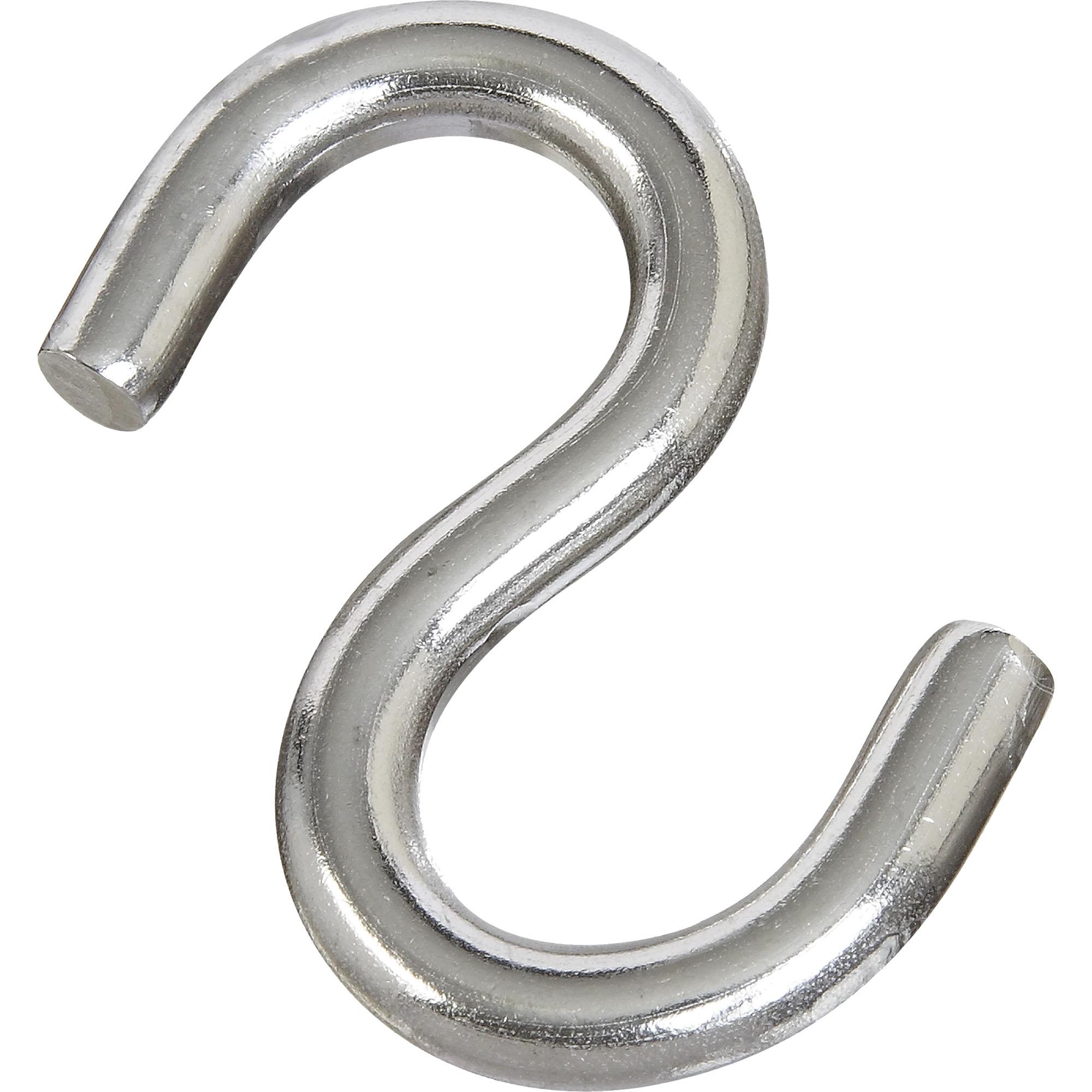 V2078 2-1/2" Open S Hook 1/pk - Stainless Steel
