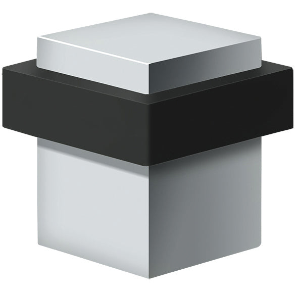 UFBS138U26 1-3/8" Square Floor Bumper - Polished Chrome