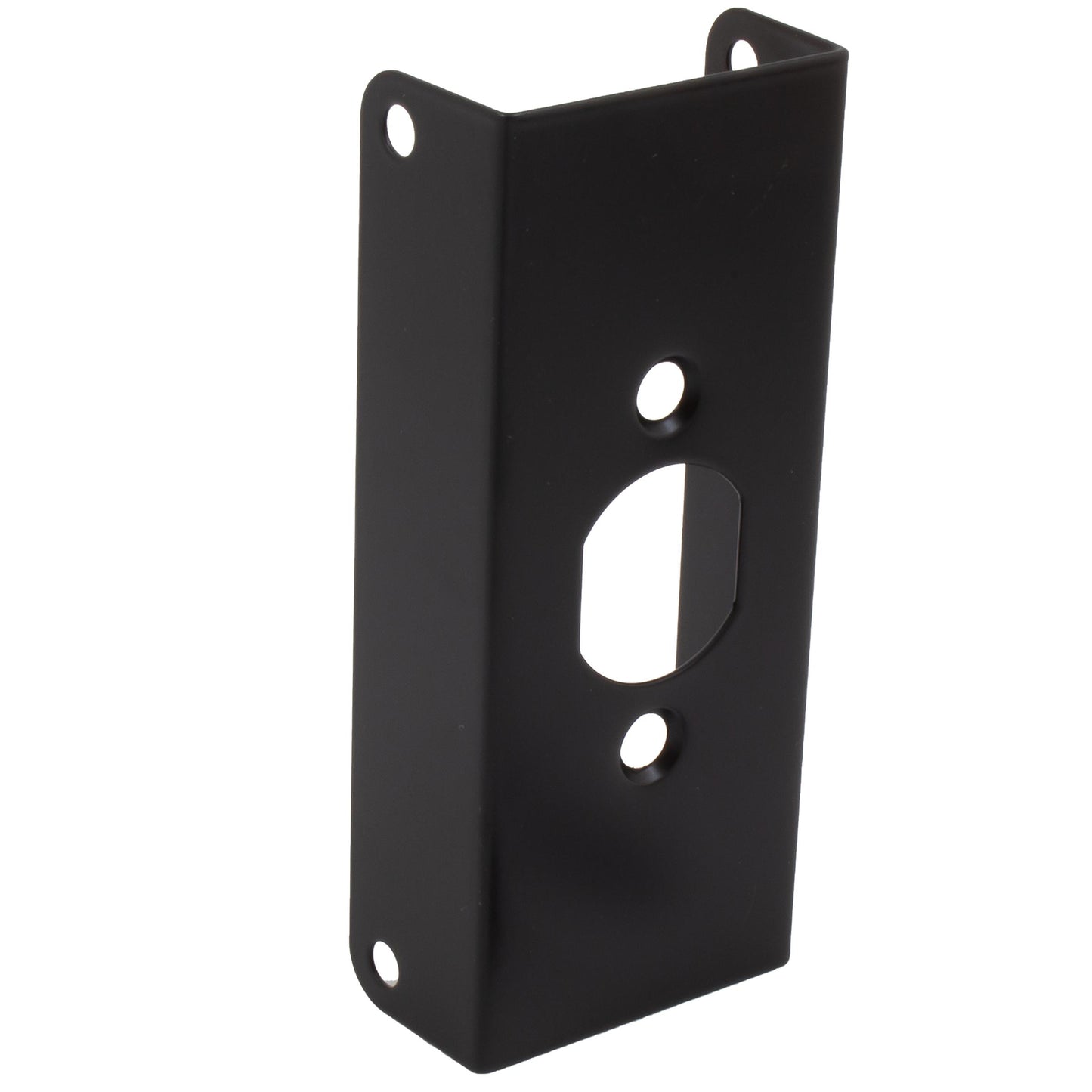 Stone Harbor Hardware Door Reinforcer, 4-1/2 Inches, Fits 1-3/4" Thick Doors, Matte Black