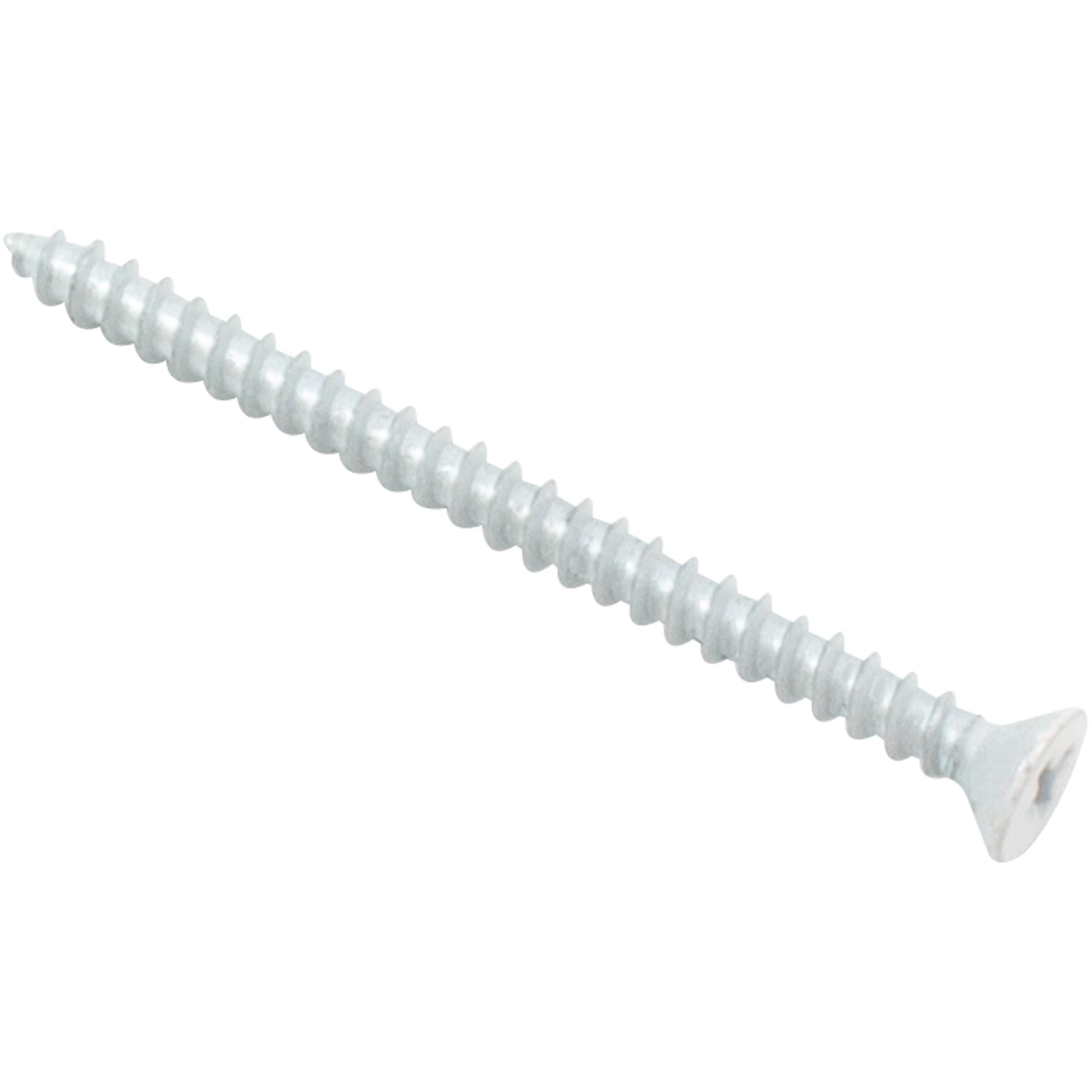 Stone Harbor Hardware Screws for Double Track Standards, 2-1/2", 14-Pack, White