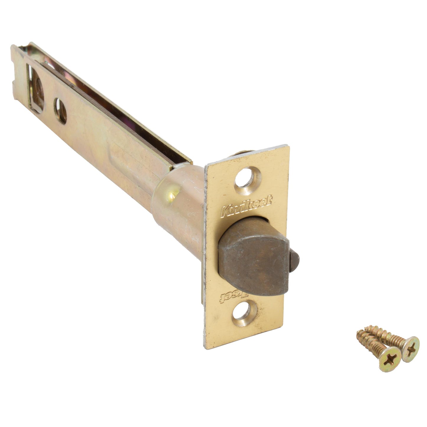 Kwikset 83014 5L SCDL 5" Backset Deadlatch, Polished Brass