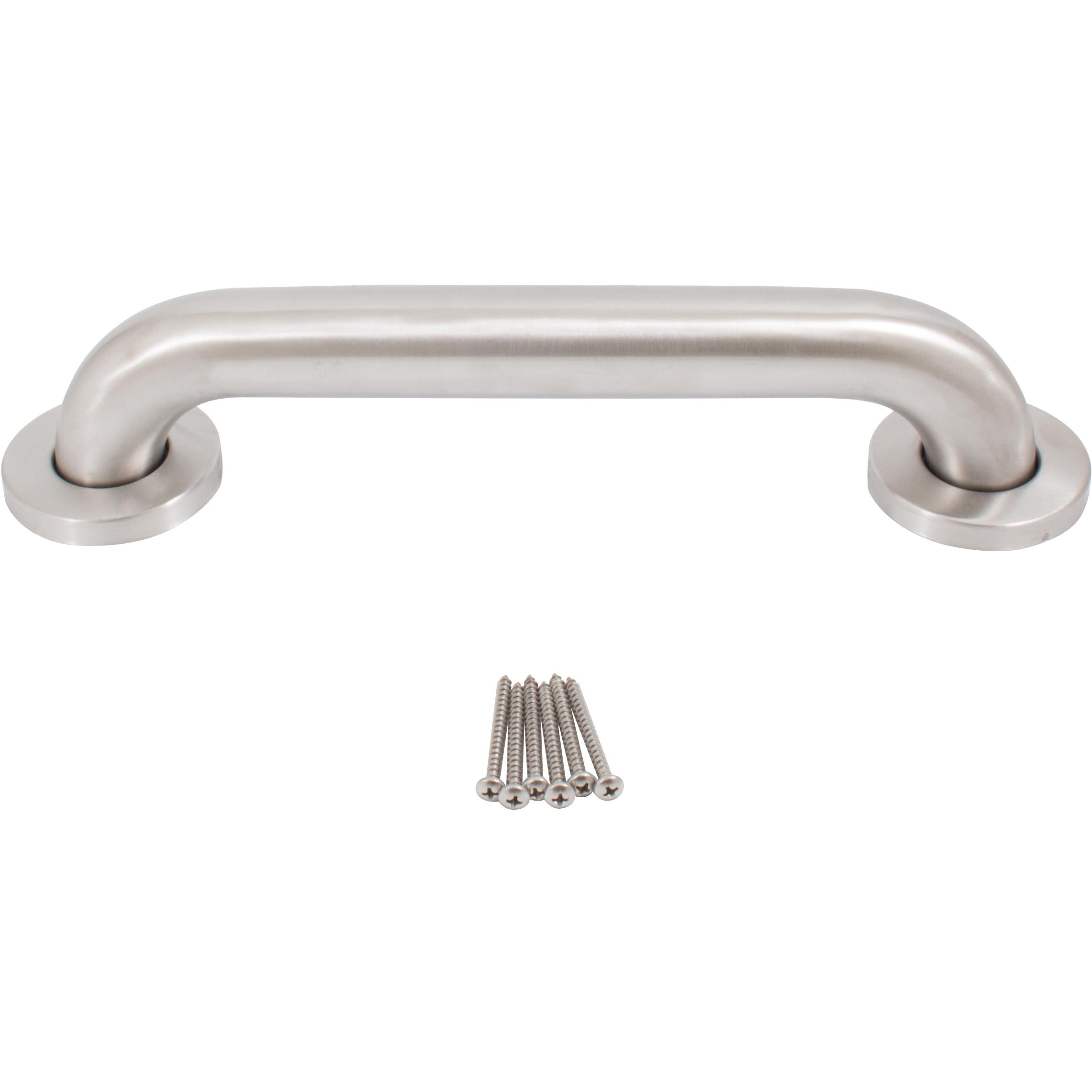Stone Harbor Hardware Grab Bar, 12 Inches, 1-1/2" Diameter, 1-1/2" Wall Clearance, Concealed Screws, Satin Stainless Steel