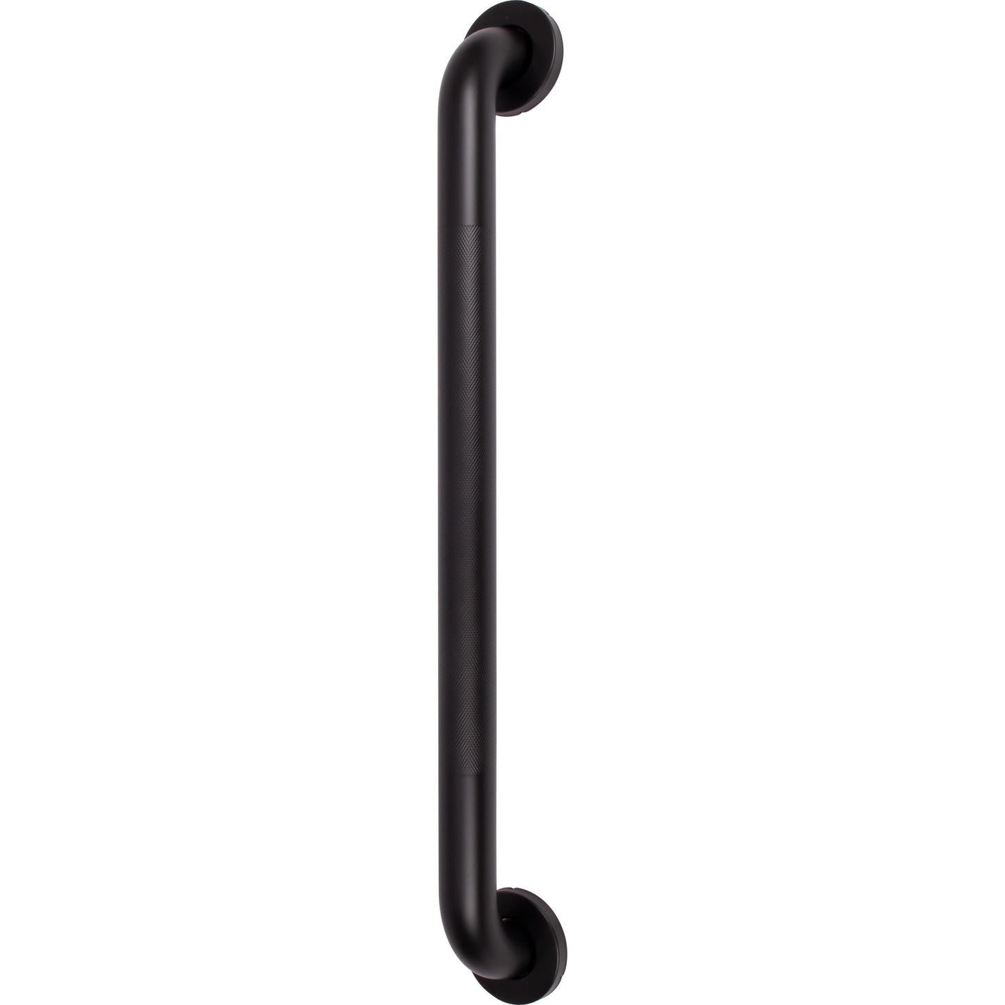 Stone Harbor Hardware Knurled Grab Bar, 24 Inches, 1-1/2" Diameter, 1-1/2" Wall Clearance, Concealed Screws, Matte Black