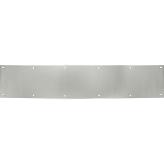 Stone Harbor Hardware Kick Plate with Screws, 6" x 30", Satin Stainless Steel