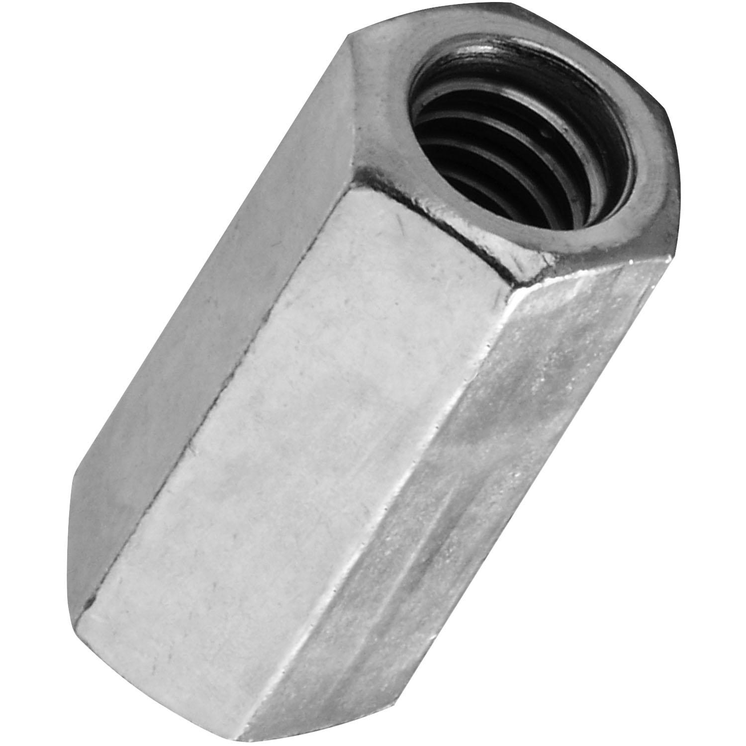 4003BC 1/4" -20 Coupler for Coarse Threaded Rod - Zinc Plated