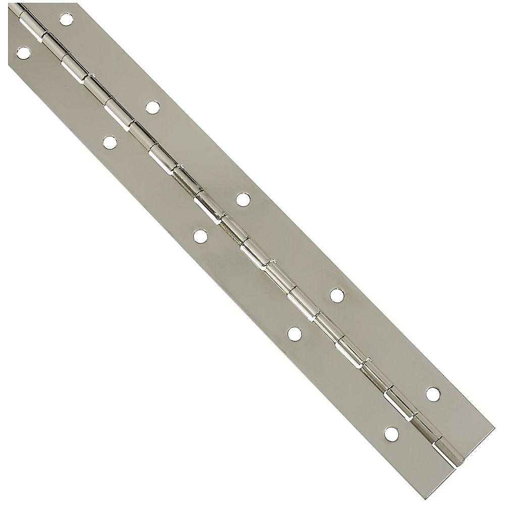 National Hardware - V570 12" x 1-1/2" Continuous Hinge - Nickel