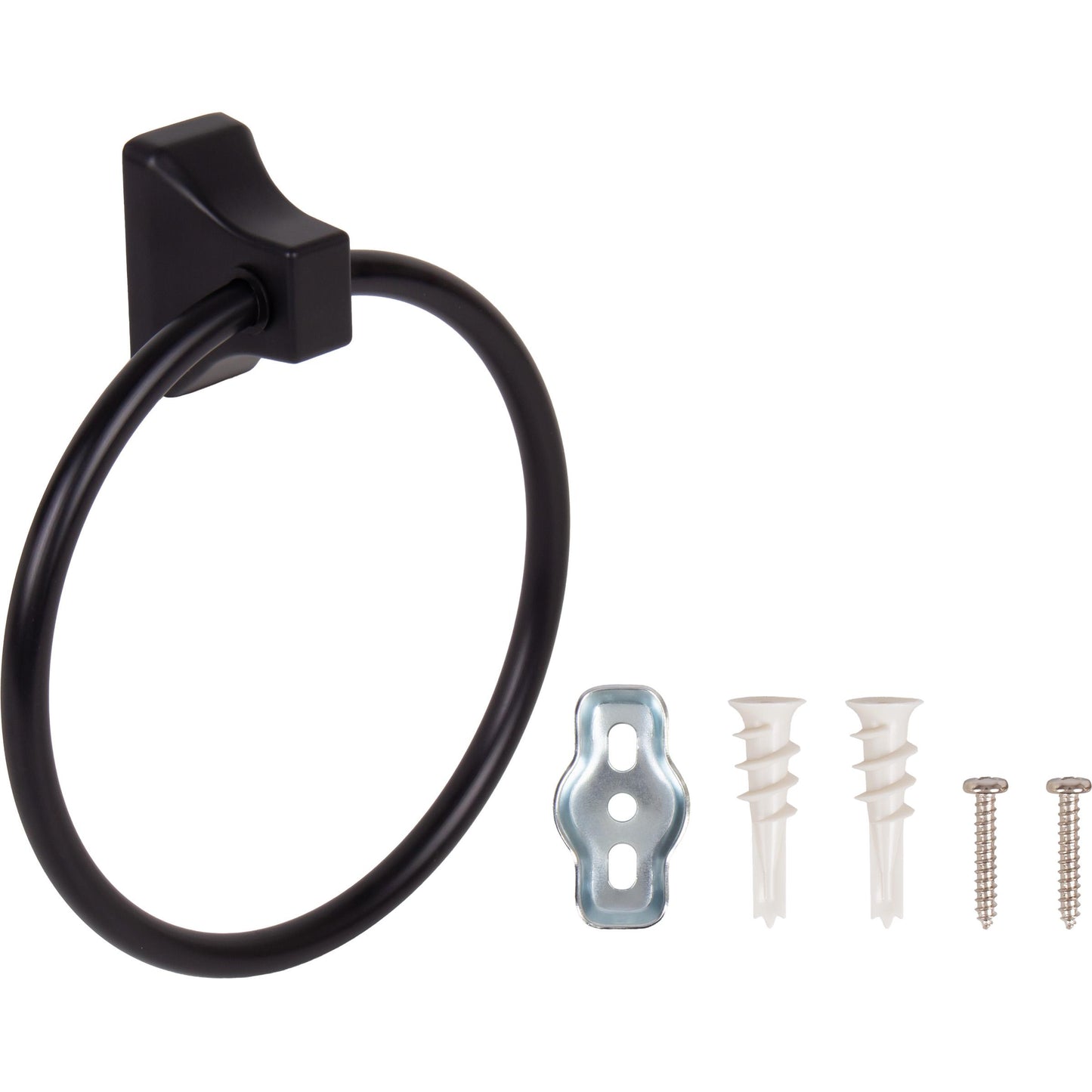 Lakewood Towel Ring - Matte Black