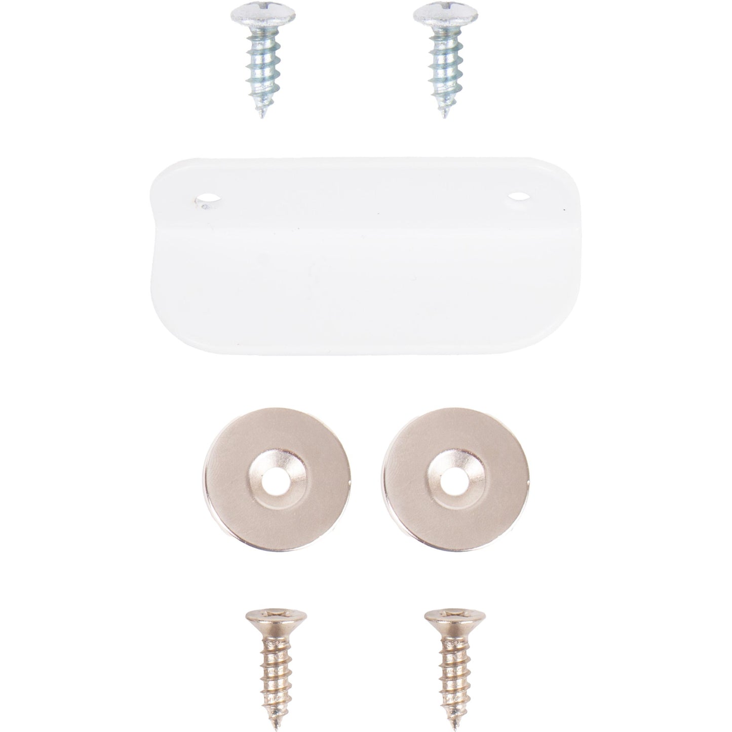 Stone Harbor Hardware Magnetic Catch System, 2 Magnets, Top Door Installation, White