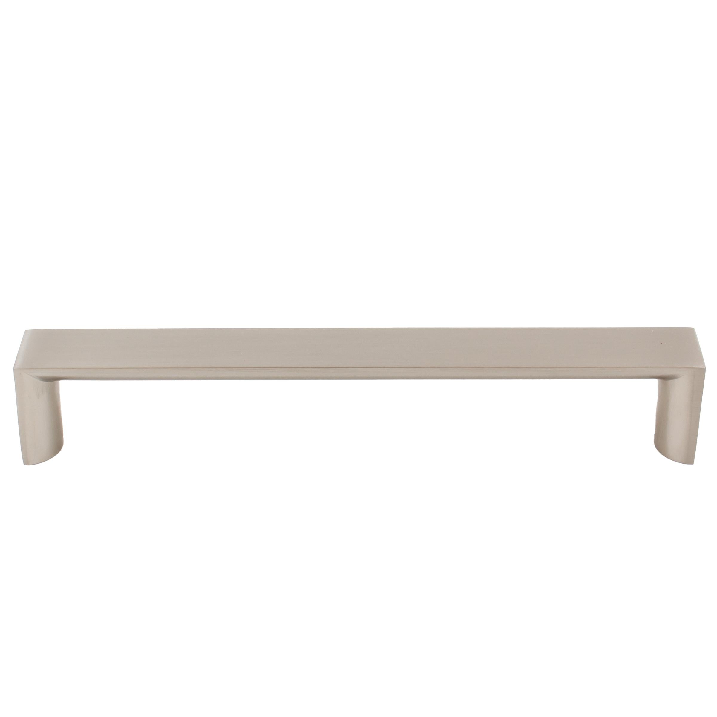 Stone Harbor Hardware Plateau Cabinet Pull, 160 Millimeters, Satin Nickel
