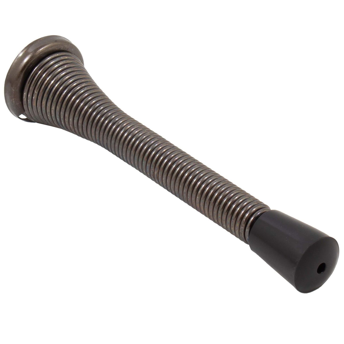 Stone Harbor Hardware Heavy-Duty Spring Door Stop, 4 Inches, Antique Nickel