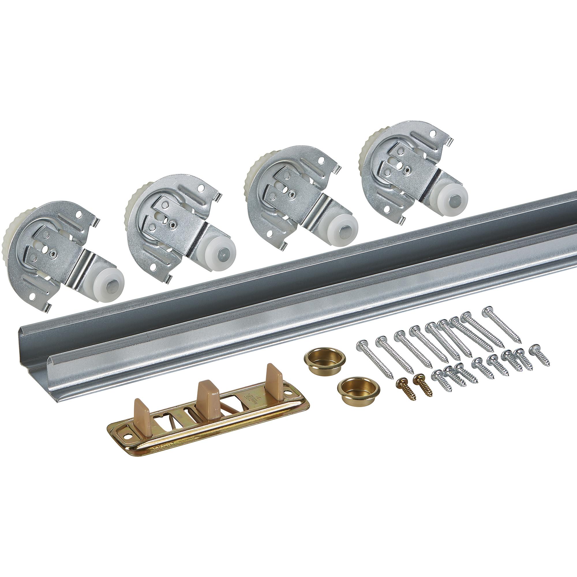 National Hardware - V770 72" By-Pass Door Hardware Set with Dial Action Hanger