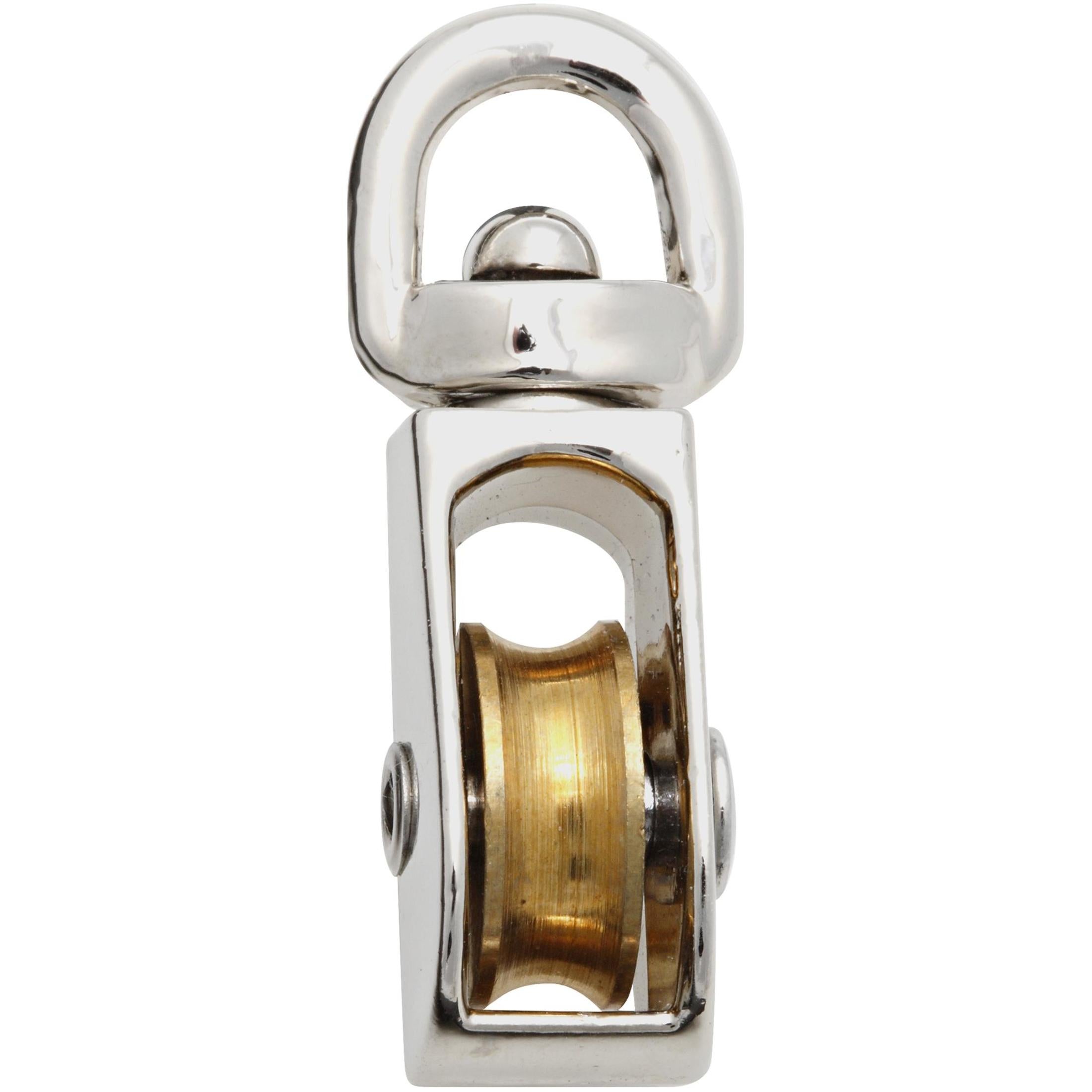 National Hardware - N243-576 3201BC, 3/4" Pulley in Nickel