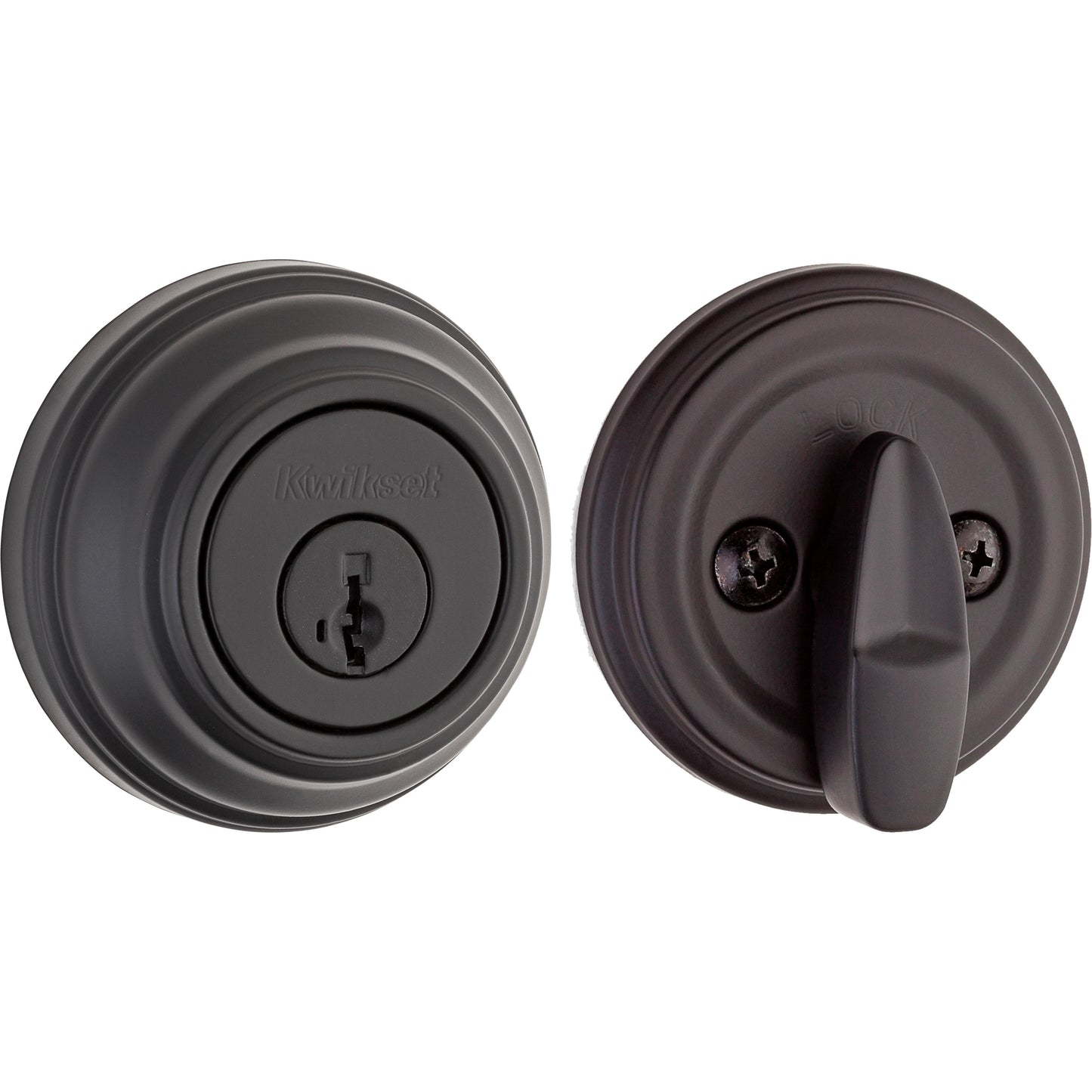 980 514 SMT 6AL STRKP K3 1-Cyl Deadbolt - Matte Black