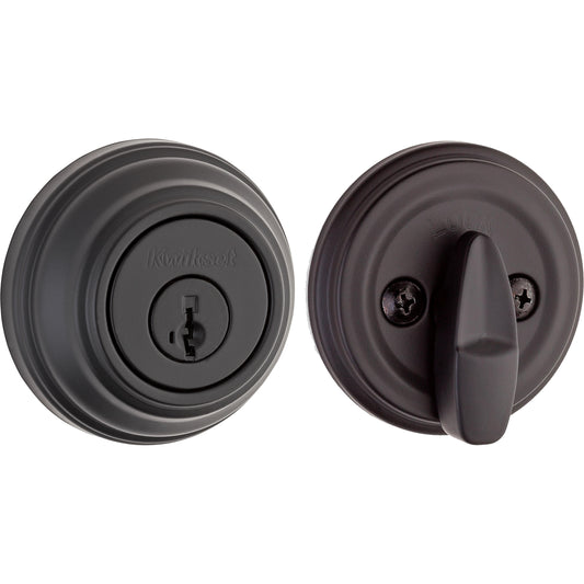 980 514 SMT 6AL STRKP K3 1-Cyl Deadbolt - Matte Black