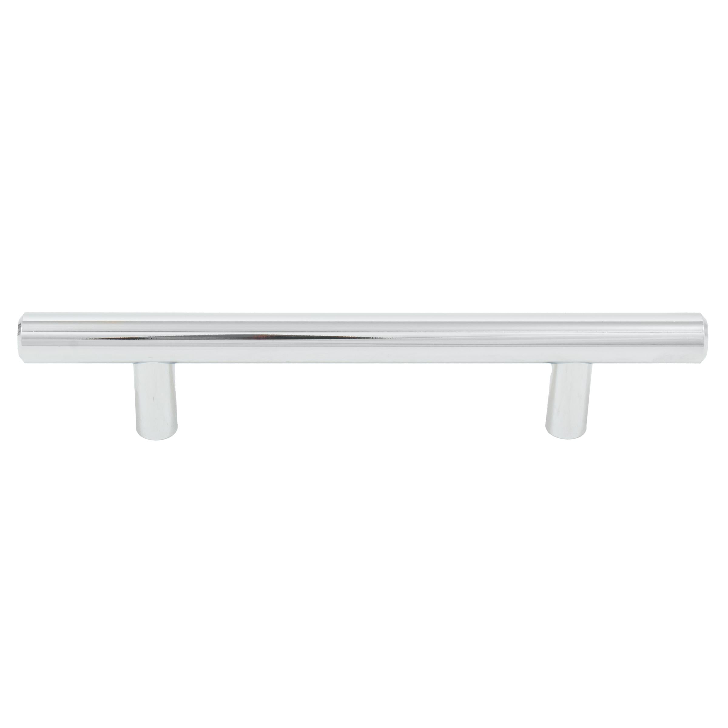 Stone Harbor Hardware Bar Cabinet Pull, 96 Millimeters, 156mm Overall Length, Polished Chrome