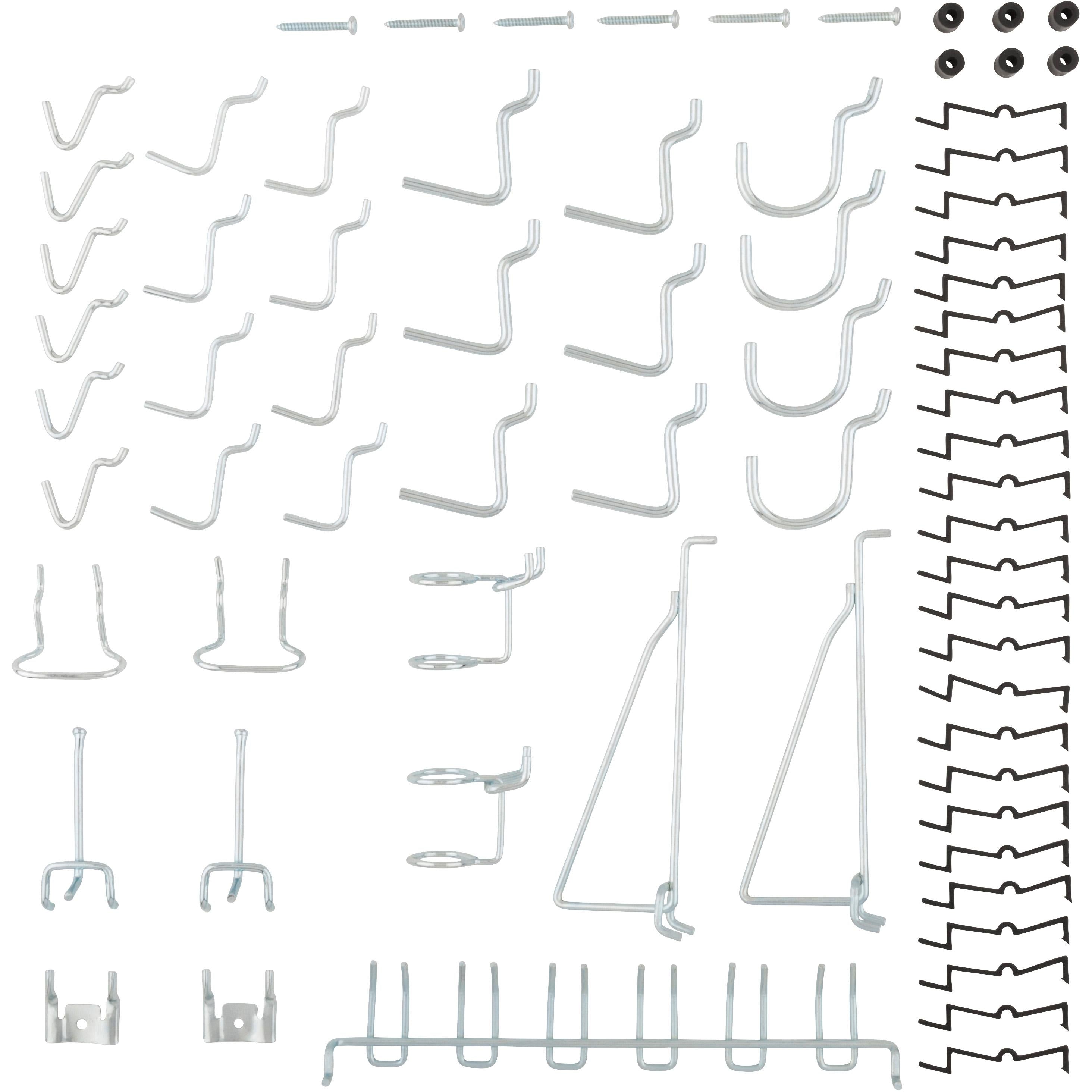 V2396 Peg Hook Assortment 47/pk - Zinc Plated