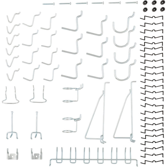V2396 Peg Hook Assortment 47/pk - Zinc Plated