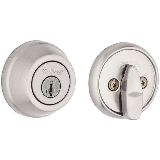 782 15 SMT SCAL SCS UL K3 1-Cyl Deadbolt - Satin Nickel