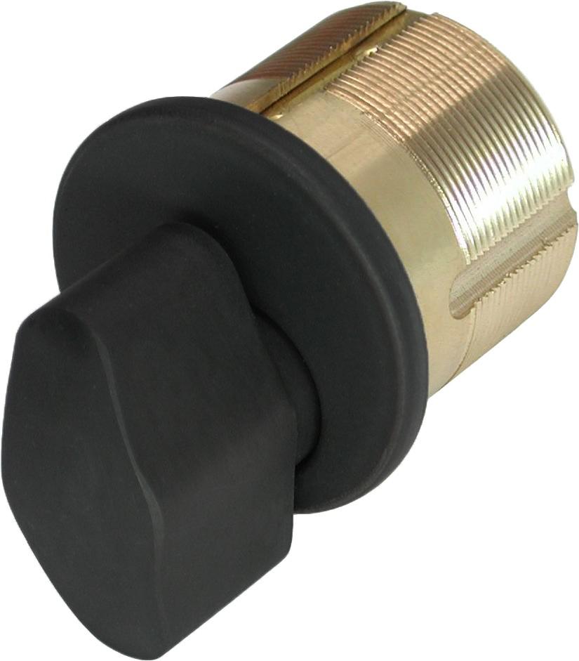 M118T10BAT 1-1/8" T-Turn Mortise Cylinder with AR/ST Cams - Oil-Rubbed Bronze