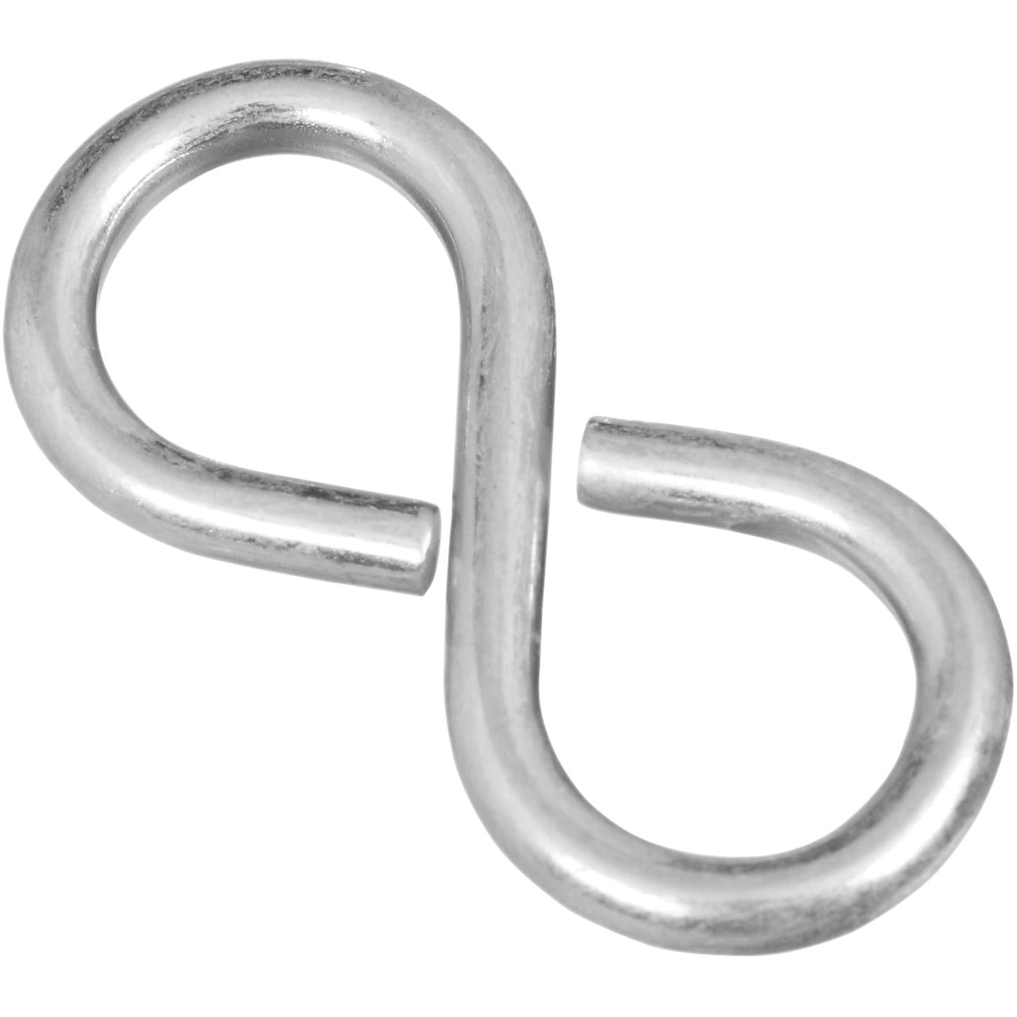 V2072 #810, 1-5/8" Closed S Hooks - Zinc Plated