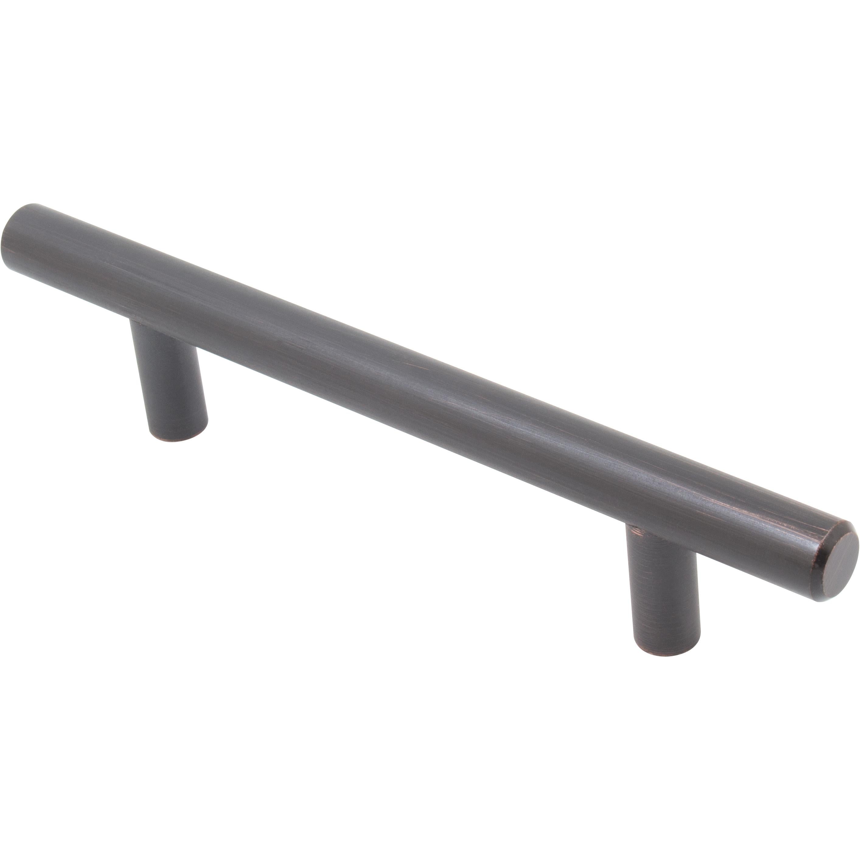 Stone Harbor Hardware Bar Cabinet Pull, 96 Millimeters, 156mm Overall Length, Vintage Bronze