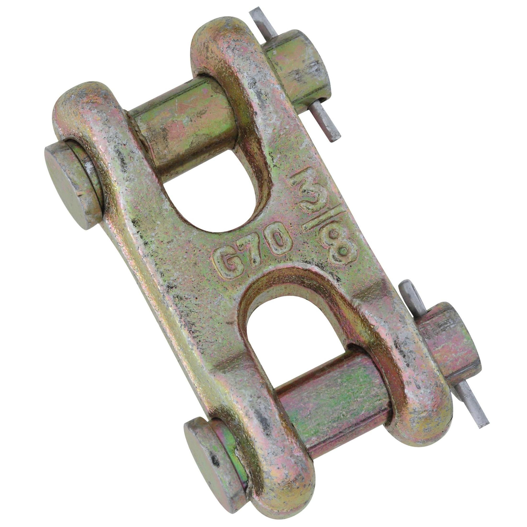 National Hardware - N282-137 3255BC, 3/8" Double Clevis Link in Yellow Chromate
