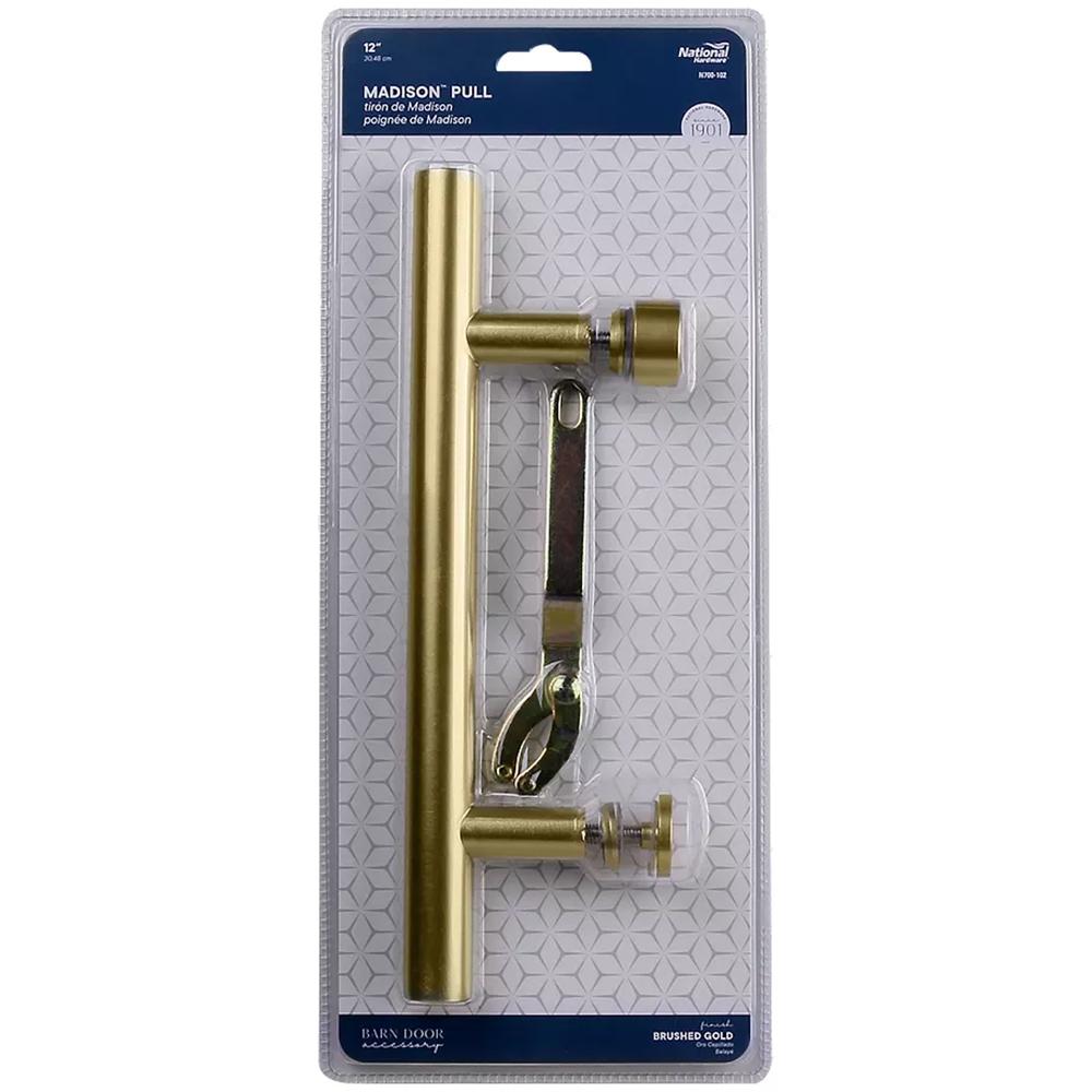 National Hardware - V1001 12" Madison Pull - Brushed Gold
