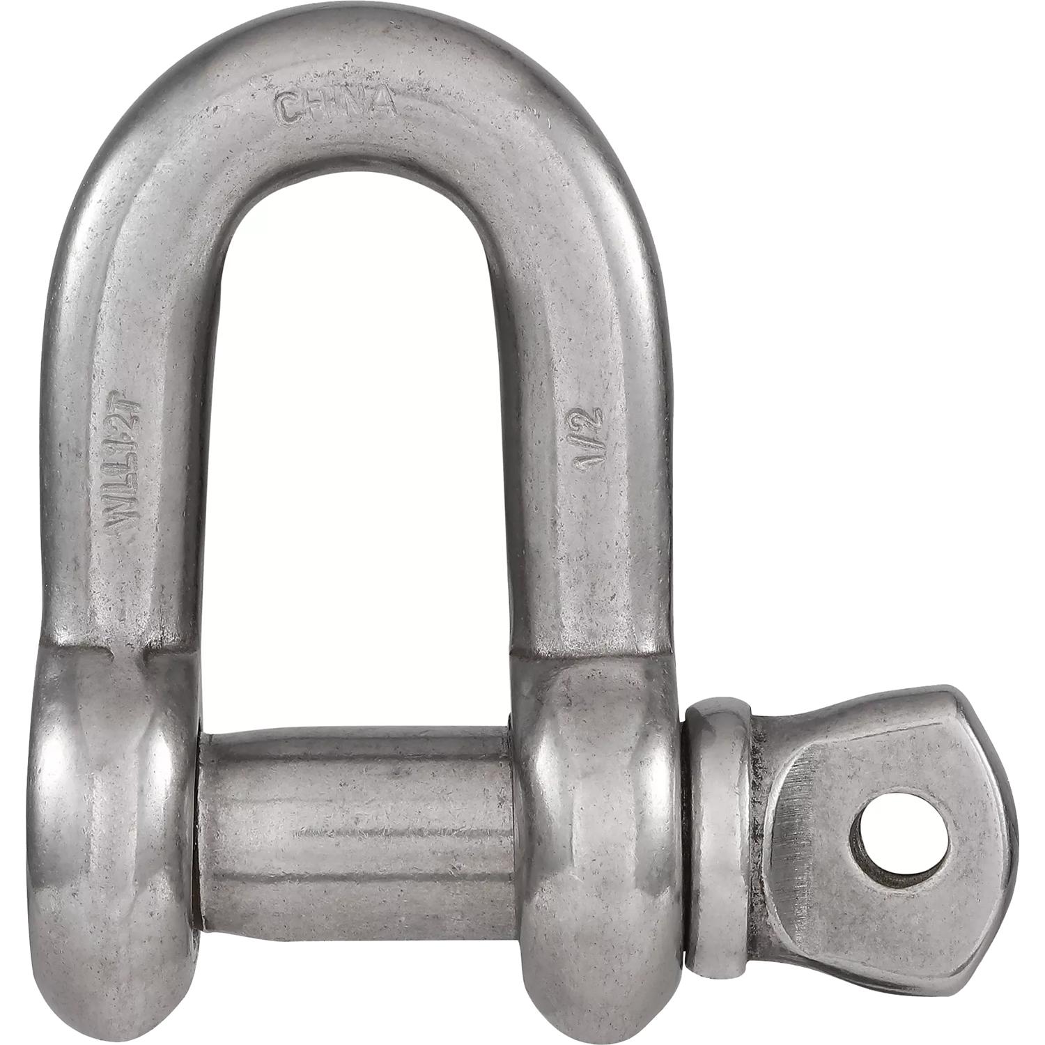 V3251 1/2" D Shackle 1/2" Marine Grade - Stainless Steel