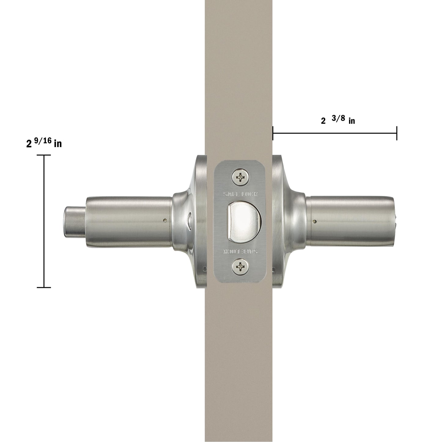 SL4000WI 15 4AL RCS Winston Privacy - Satin Nickel