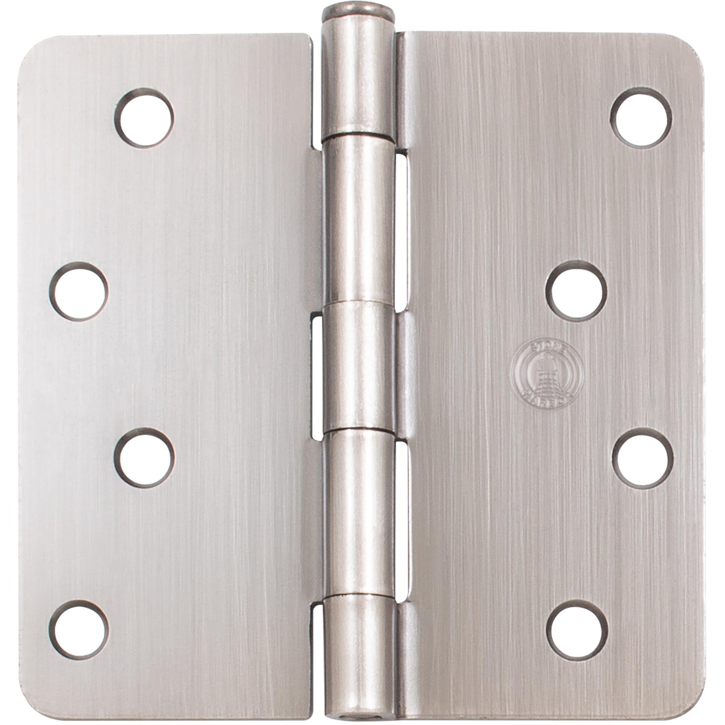 Stone Harbor Hardware 4" Door Hinges, 1/4" Radius Corner, Antique Nickel, 2-Pack