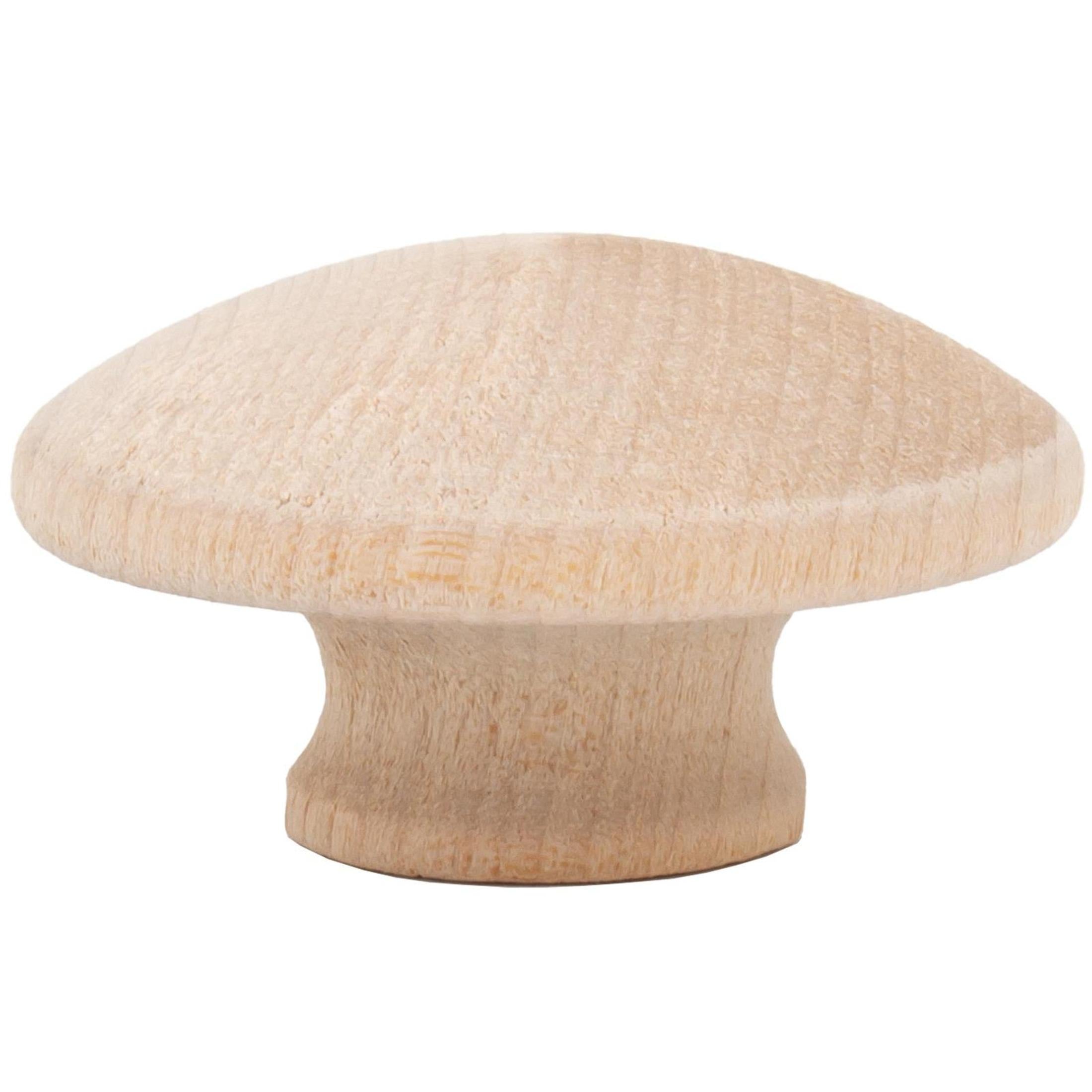 Wood Cabinet Knob, Birch Wood