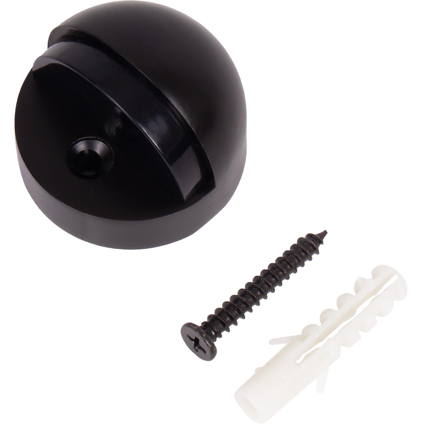 Stone Harbor Hardware High Rise Dome Door Stop, 1-1/4" High, Matte Black