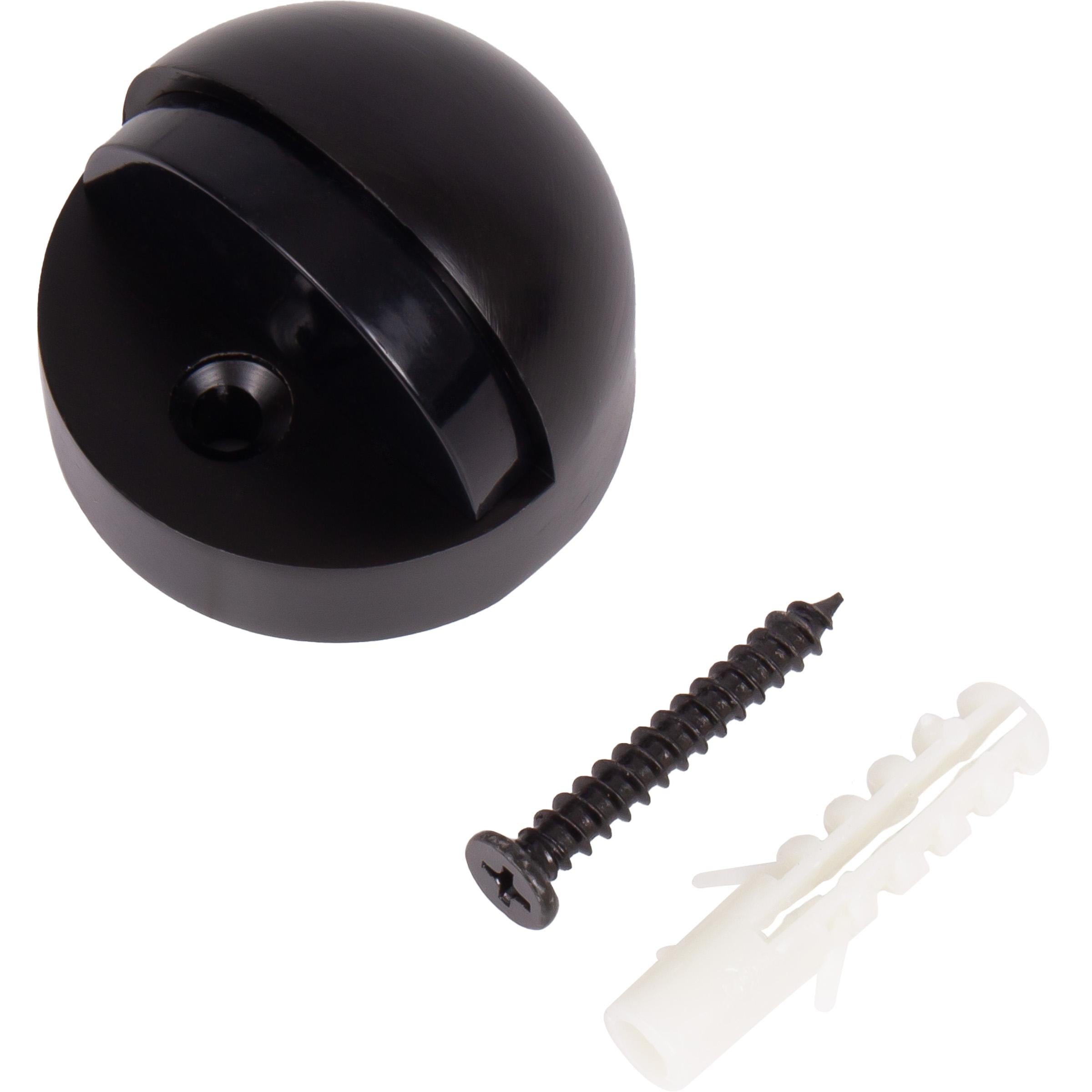 Stone Harbor Hardware High Rise Dome Door Stop, 1-1/4" High, Matte Black