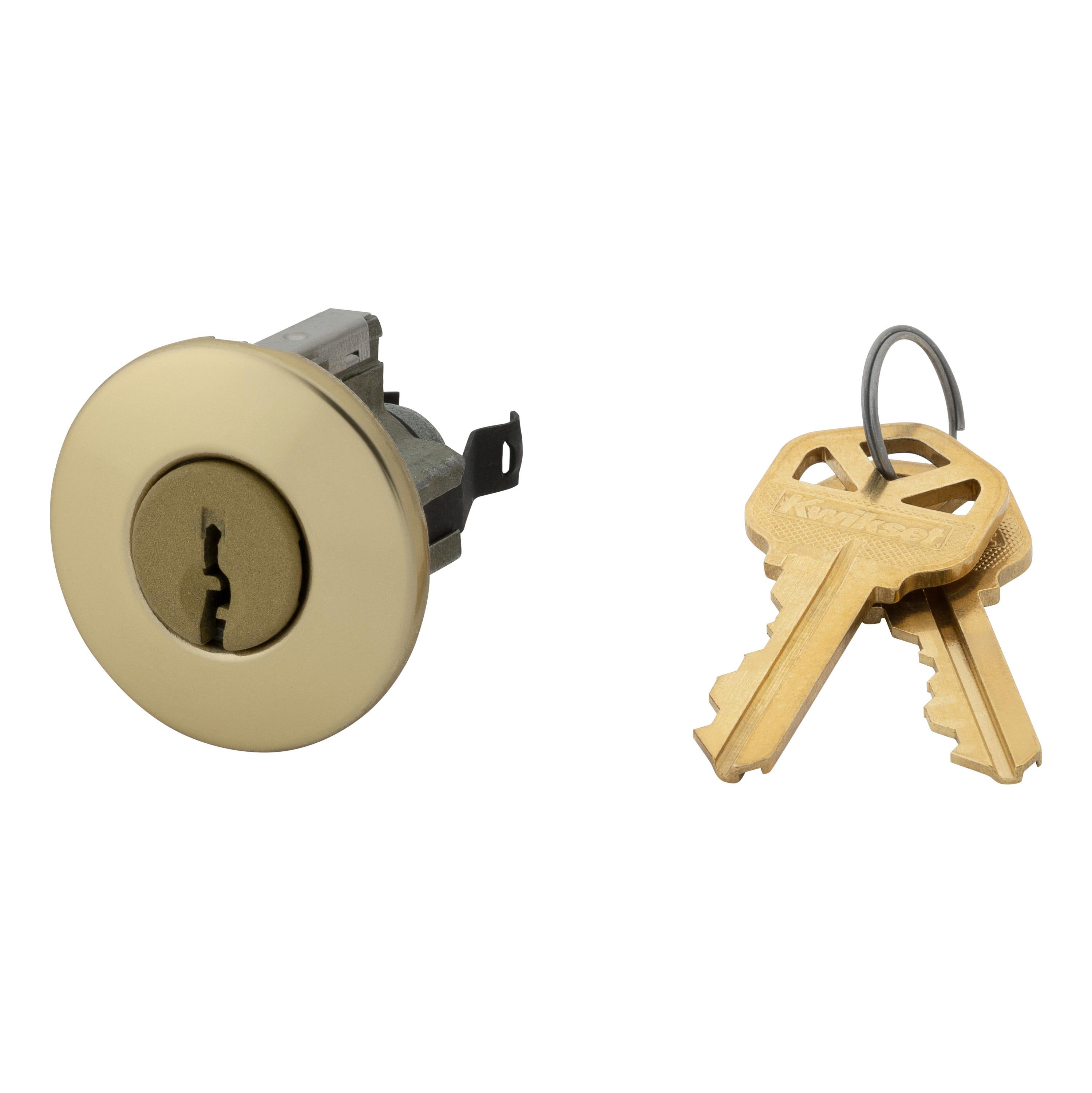 83734-002  Pin & Tumbler Cylinder and Cover for Tylo / Cove - Polished Brass