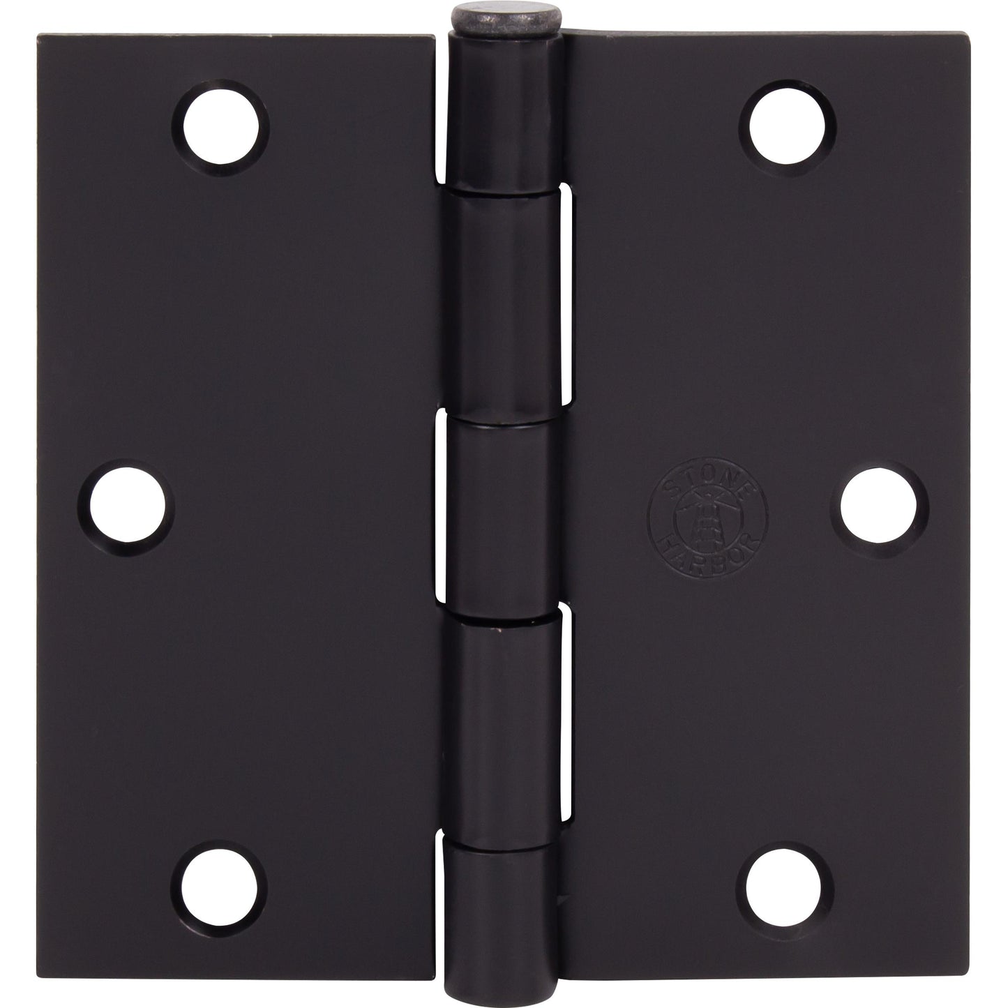 Stone Harbor Hardware 3-1/2" Door Hinges, Square Corner, Oil-Rubbed Bronze, 2-Pack