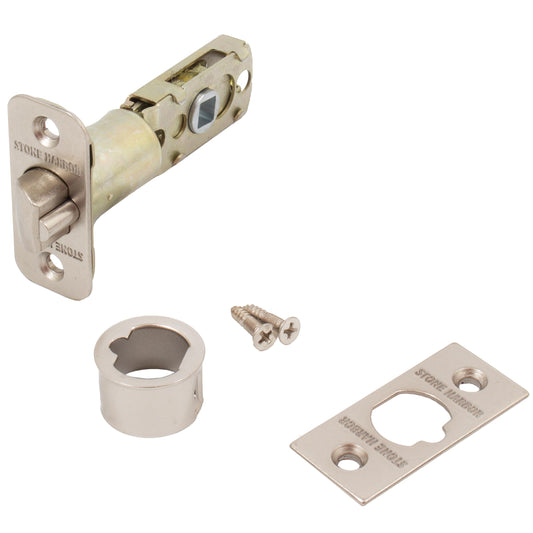 Stone Harbor Hardware Six-Way Adjustable Latch for Contemporary Entry Locks, Satin Nickel