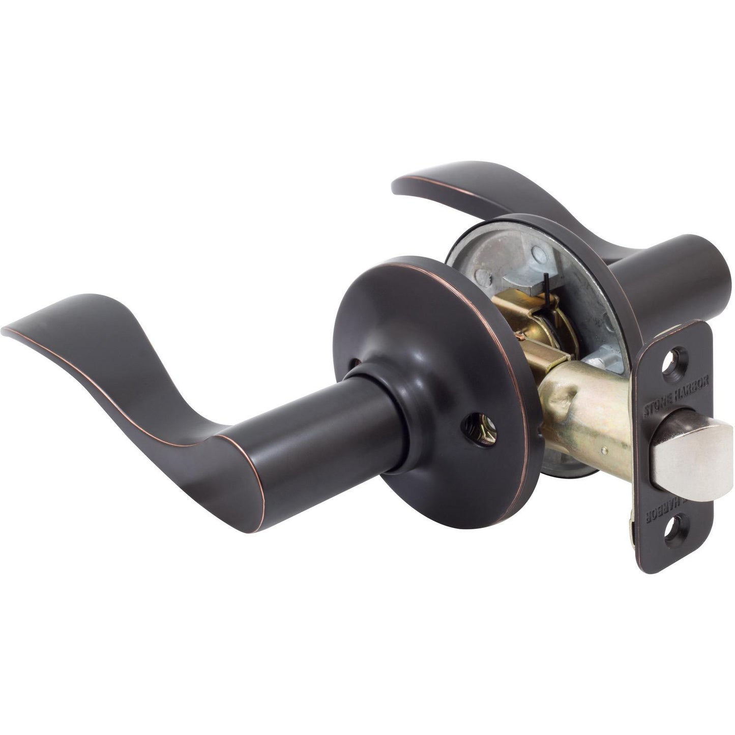 Stone Harbor Hardware Beaverton Door Lever, Passage (Hall/Closet) Latch, Vintage Bronze