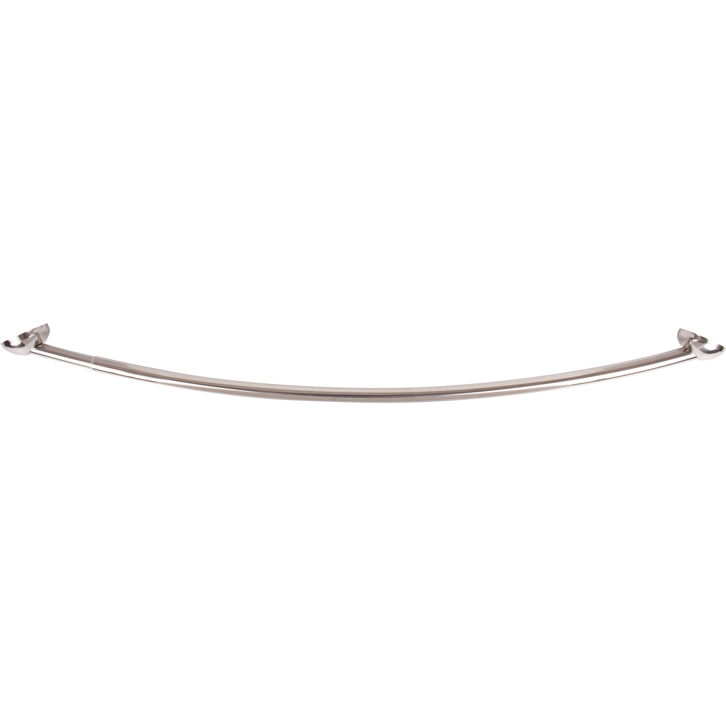 Stone Harbor Hardware Adjustable Curved Shower Rod, 45" to 72", Polished Stainless Steel