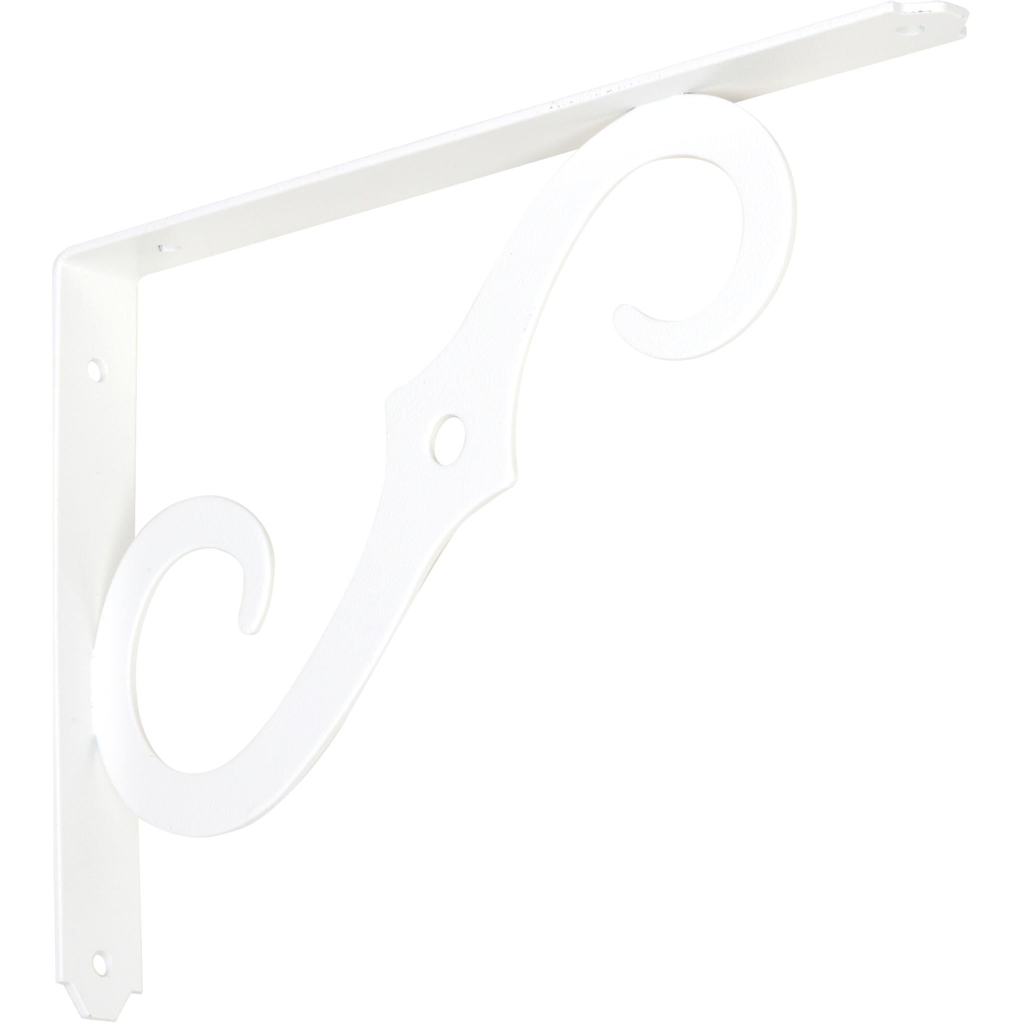 152BC 10" x 7" Ornamental Shelf Bracket - Antique White