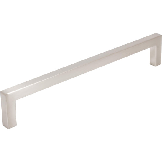 Stone Harbor Hardware Contemporary Square Cabinet Pull, 192 Millimeters, Zinc Base Material, Satin Nickel