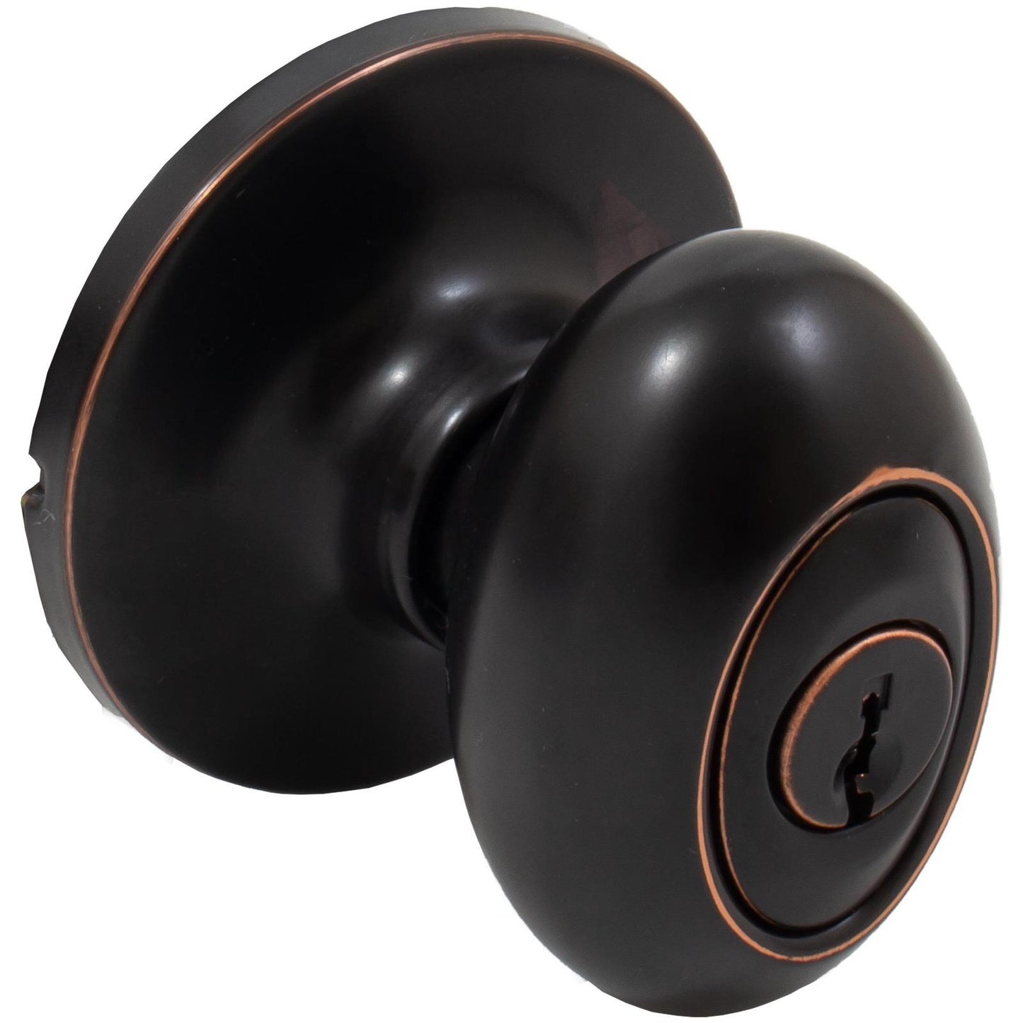 Stone Harbor Hardware Springhill Door Knob, Entry Latch, SC Keyway, Vintage Bronze