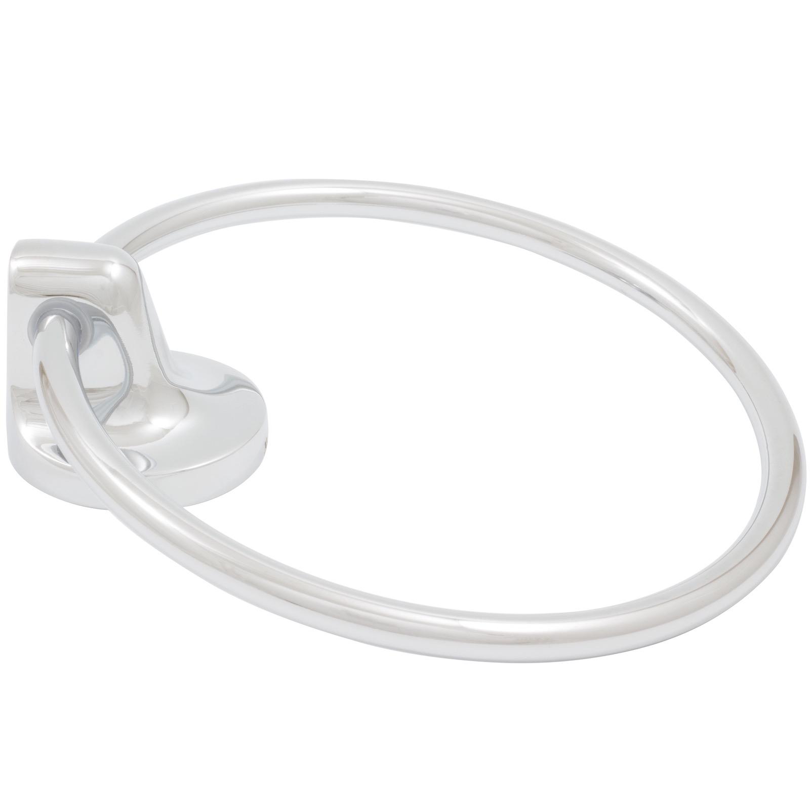 Stone Harbor Hardware Harbor Mist Towel Ring, Polished Chrome